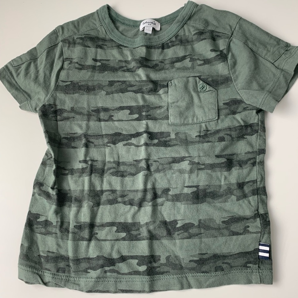 Splendid camo pocket tee